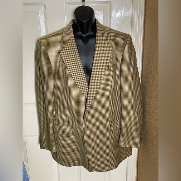 Vintage Burberry Mens Pure Wool Two Buttons Blazer Jacket...